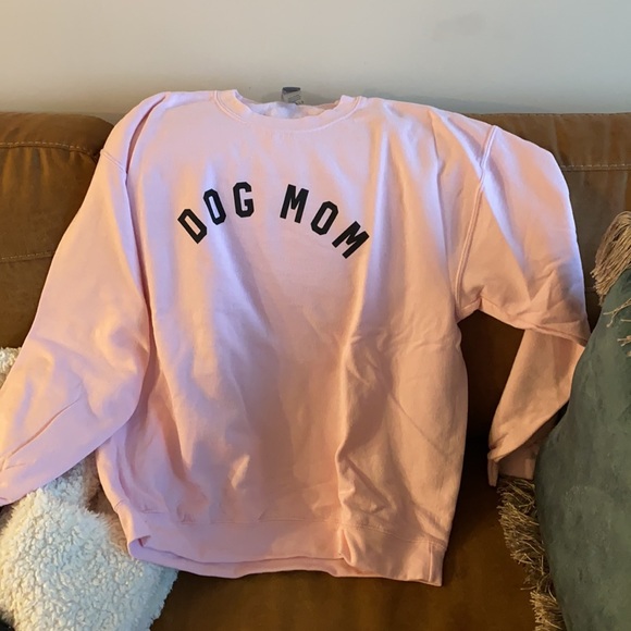 Dog Mom Pink Crewneck Large - Picture 2 of 2